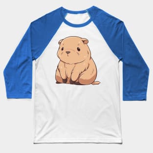 Cute brown wombat Baseball T-Shirt